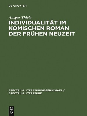 cover image of Individualität im komischen Roman der Frühen Neuzeit